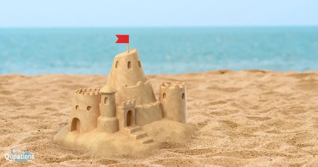Sand Castle Captions 