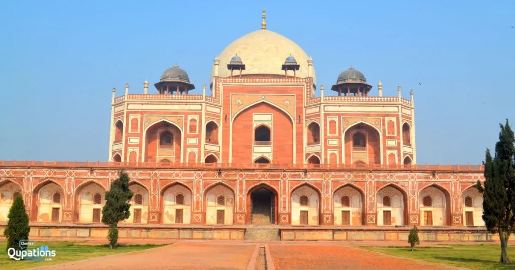 Captions for Humayun’s Tomb