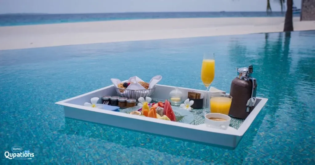 Top Floating Breakfast Captions